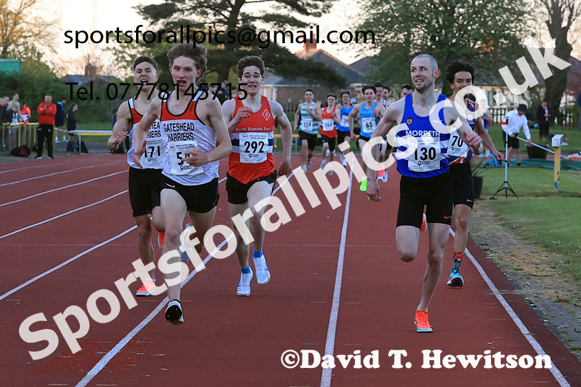 The 1500 metres, 2026 NEGP 1, Monkton Stadium. Photo: David T. Hewitson/Sports for All Pics